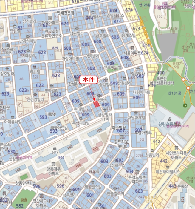 서울특별시 도봉구 도봉로110아길 다세대주택 경매 물건 사진