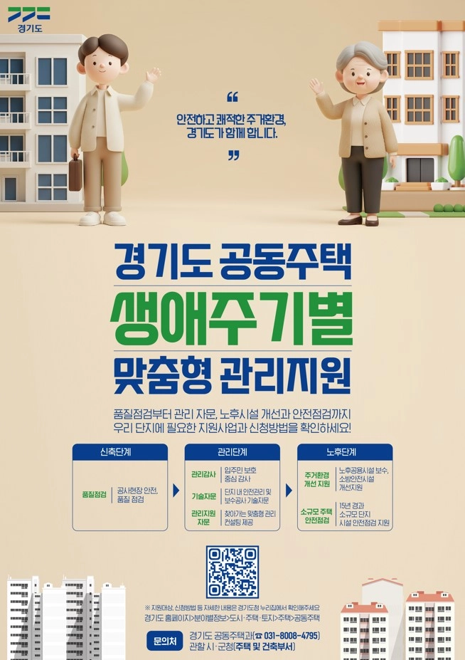 경기도, 공동주택 지원정책 신축·관리·노후 단계별로 한눈에 단지 7천곳 전체에 홍보물 배포