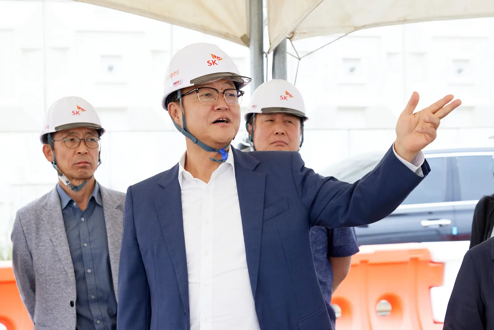 주형철 부지사, 용인 반도체클러스터 일반산업단지 현장 찾아 조성 상황 점검. 용수 공급과 방류수 저감 방안 등 논의