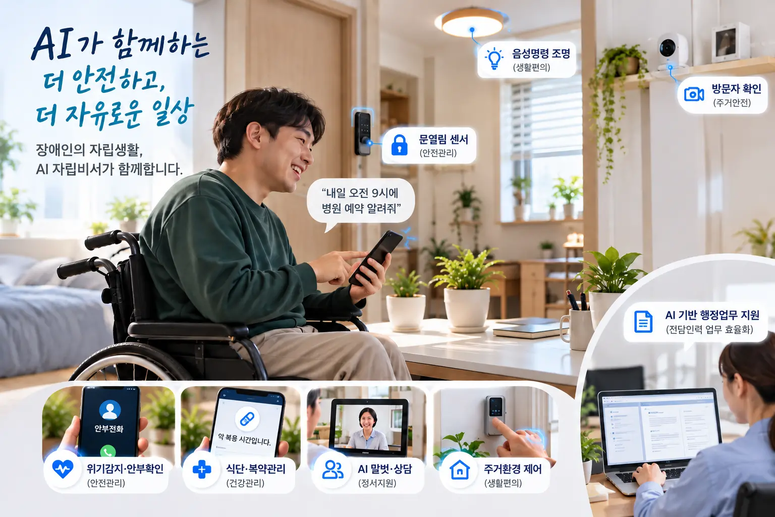 경기도, 장애인 자립지원주택에 ‘AI 자립비서’ 도입…10월 시범운영