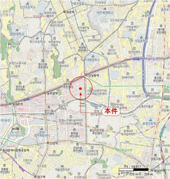 종로구 숭인동 1421-2 상가,오피스텔,근린시설 경매 물건 사진