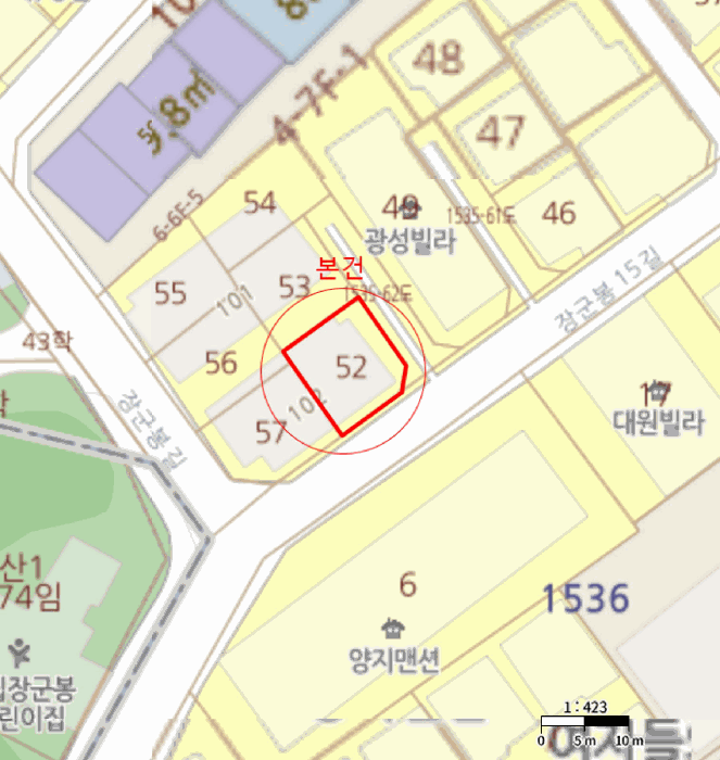 관악구 봉천동 1535-52 연립주택,다세대,빌라 경매 물건 사진
