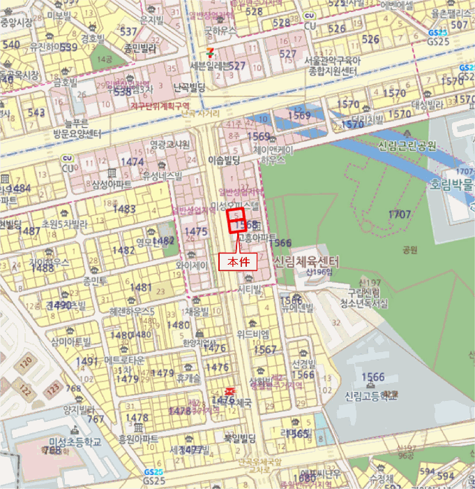 관악구 신림동 1568-5 상가,오피스텔,근린시설 경매 물건 사진