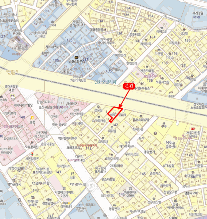 금천구 가산동 142-13 다세대 경매 물건 사진