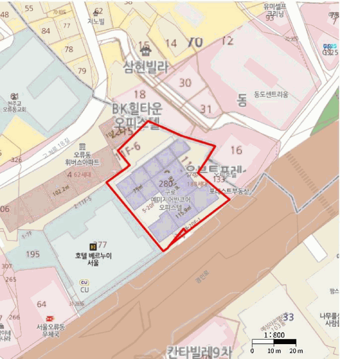 구로구 오류동 31-280 상가,오피스텔,근린시설 경매 물건 사진