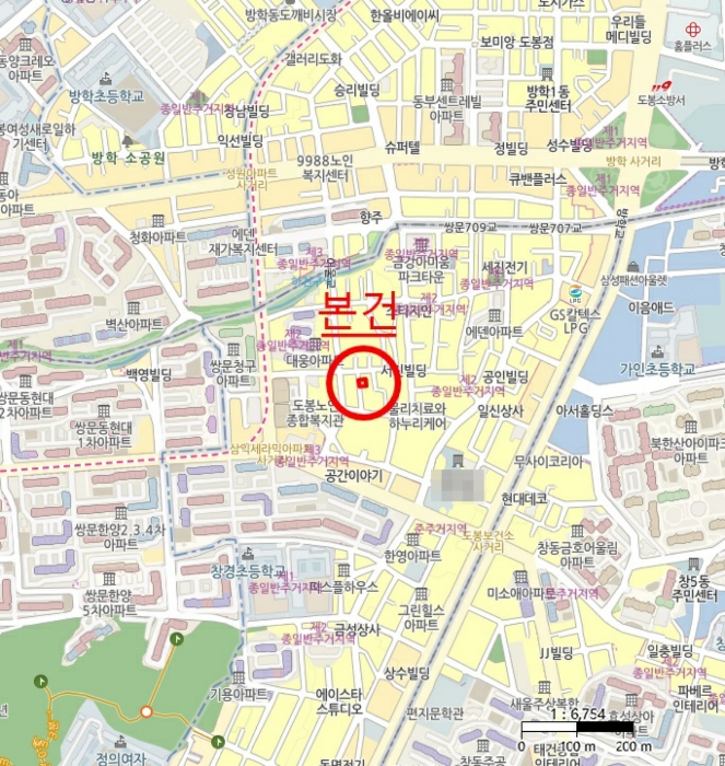 도봉구 쌍문동 26-103 단독주택다가구 경매 물건 사진