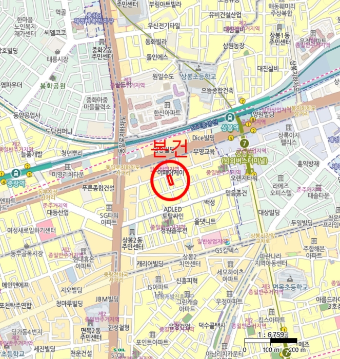 중랑구 상봉동 해피리움 다세대주택 경매 물건 사진