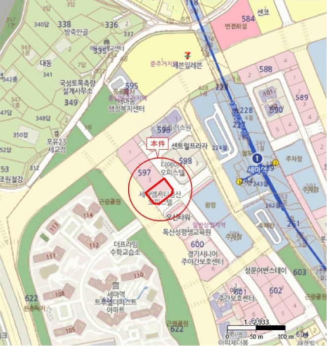 오산시 세교동 세마엠시티 오피스텔 경매 물건 사진