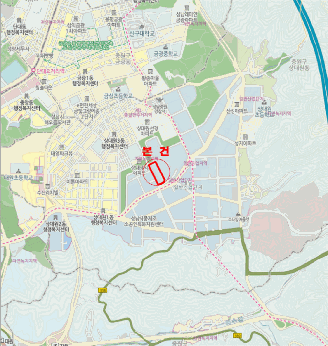 성남시 중원구 상대원동 공장/지식산업센터 경매 물건 사진