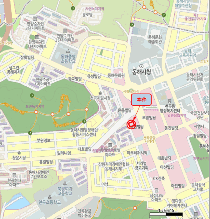 동해시 천곡동 1062 근린생활시설 경매 물건 사진