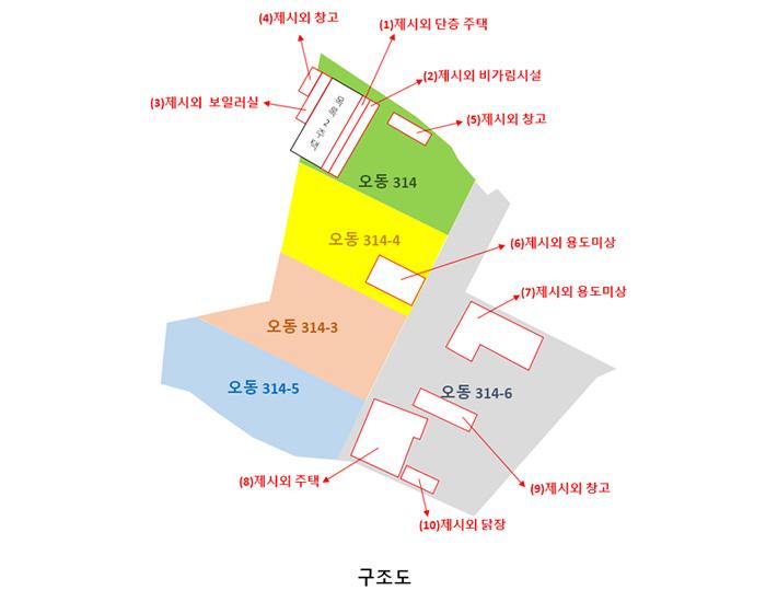 서구 오동 314 대지 경매 물건 사진