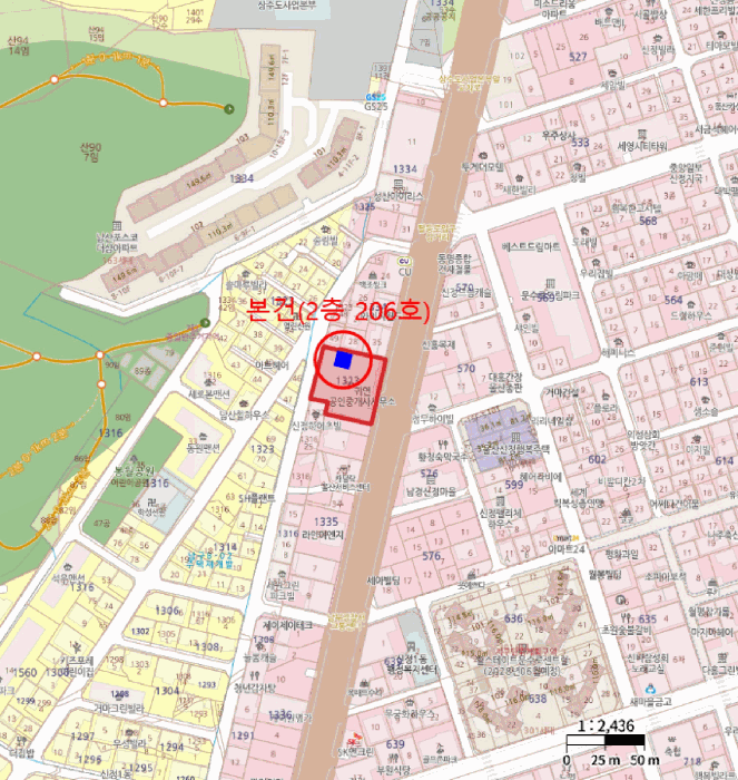 남구 신정동 1323-50 상가,오피스텔,근린시설 경매 물건 사진