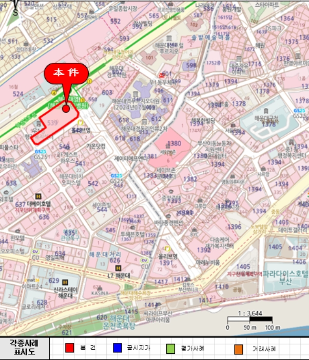 해운대구 우동 해운대라뮤에뜨 숙박시설 경매 물건 사진