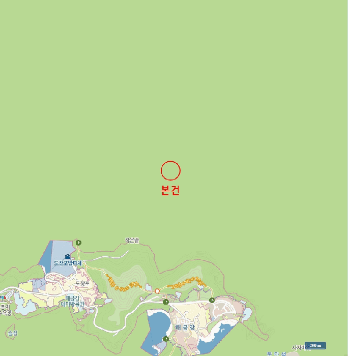 어장의위치 : 경상남도 어업권 경매 물건 사진