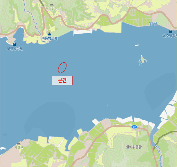 어장의위치 : 전북특별자치도 어업권 경매 물건 사진